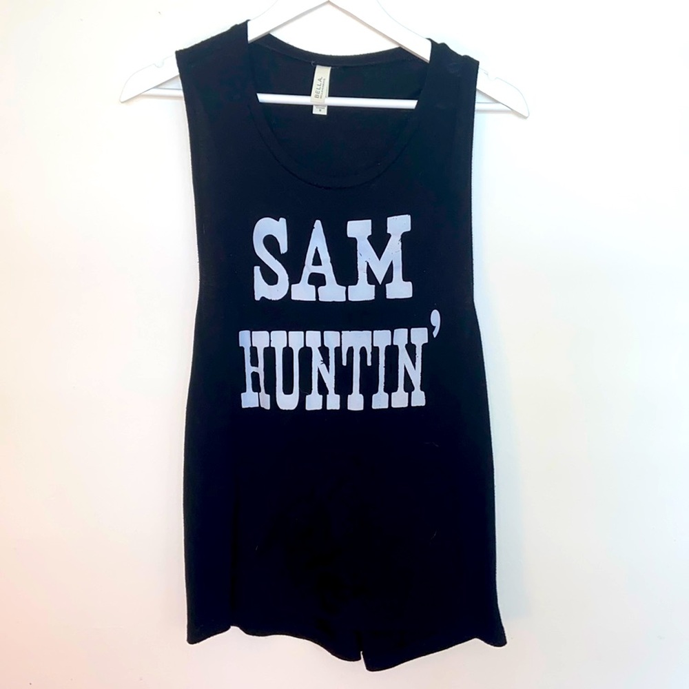 Sam Huntin Black Muscle Tank - Medium